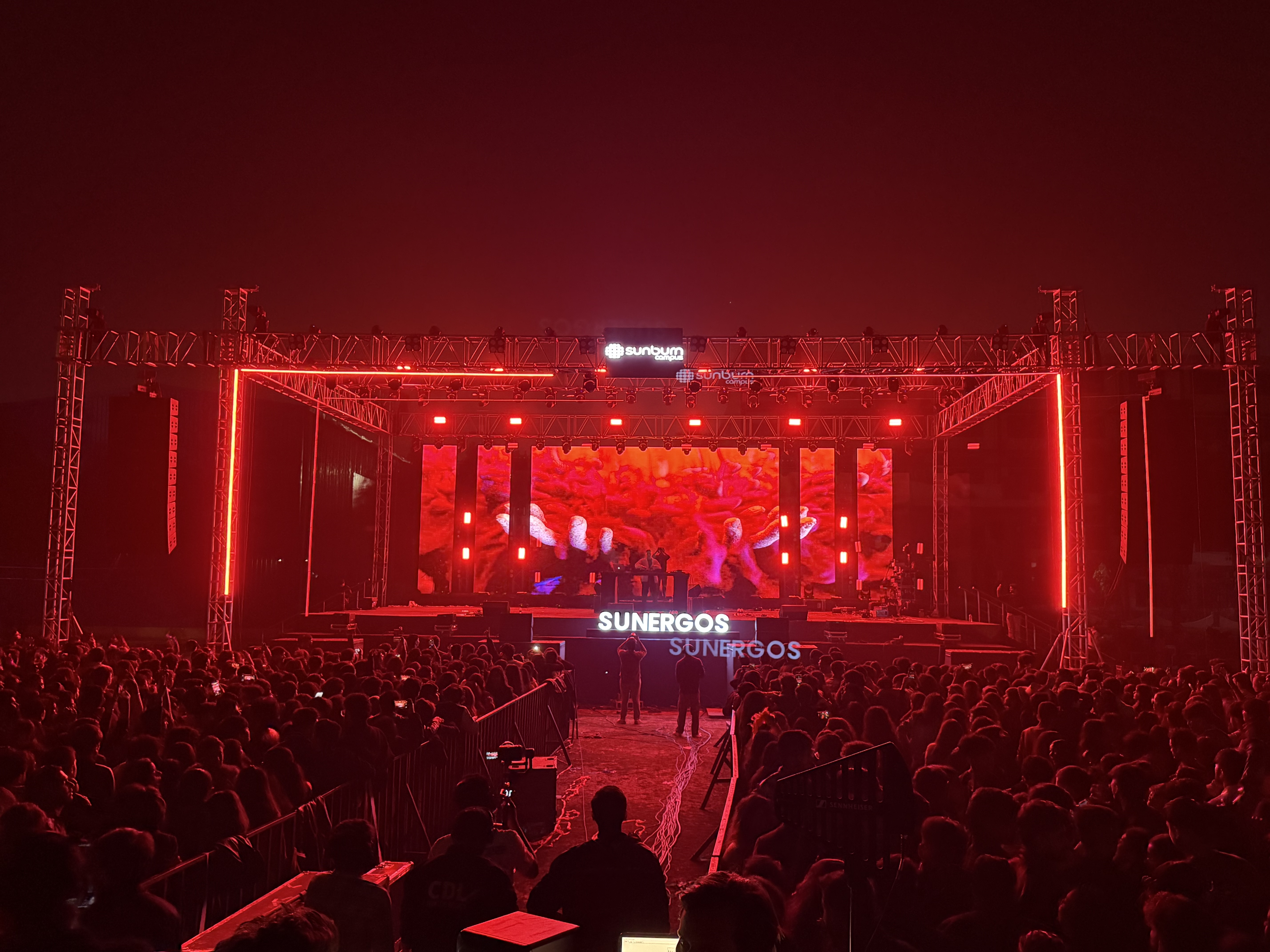 College festival stage setup by United Production